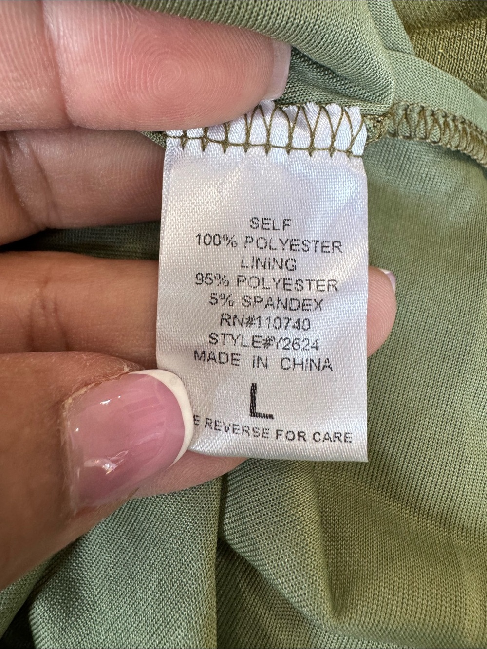 Emelia Olive Green Tiered Ruffle Maxi Dress Boho Sleeveless Size L - Picture 9 of 9